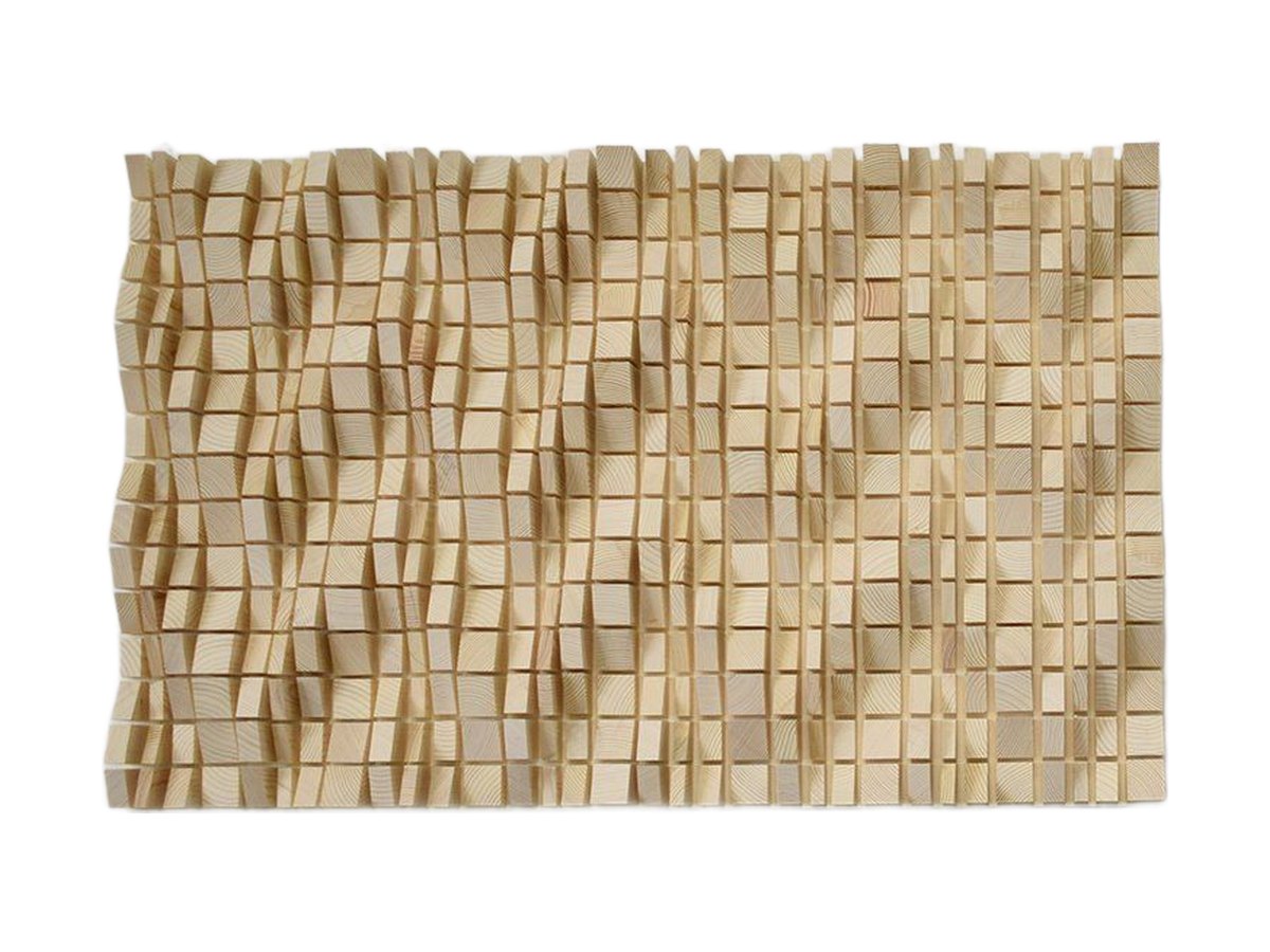Pannello acustico SoundWave in legno con il kit di fissaggio